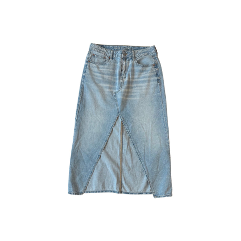 American Eagle Skirt Maxi Low-Rise Women’s Size 8 Denim Cotton Blue